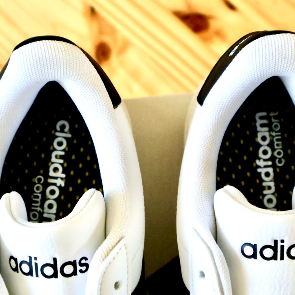 Adidas Grand Court White and Black Shoes - Picture 6 of 7